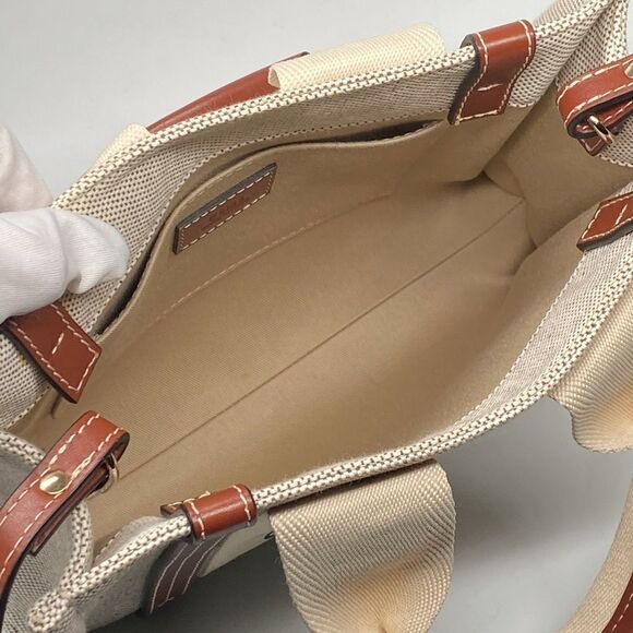 Chloe Small Woody Canvas Tote Bag - Picture 8 of 13